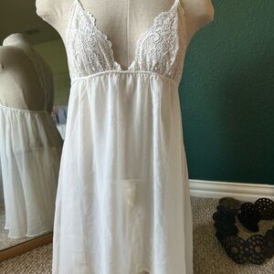 White Lace slip dress